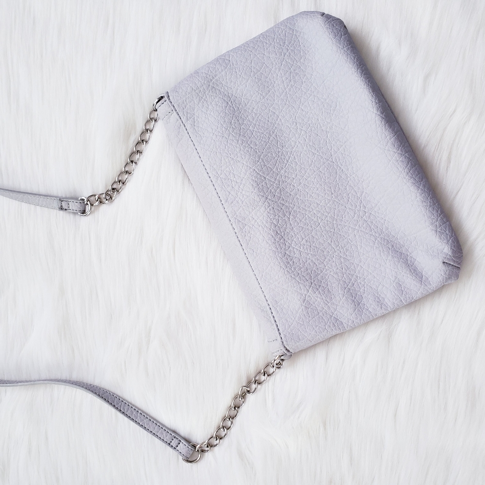 Nine West Grey & Silver Chain Crossbody - Picture 4 of 6